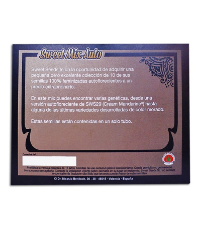 Микс семян Sweet Mix Auto fem (Sweet Seeds)